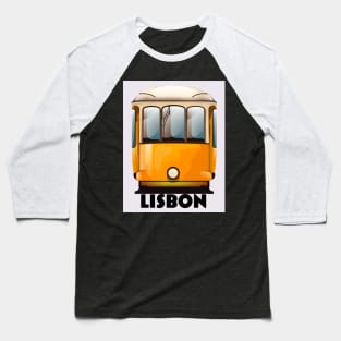 Lisbon Tram vintage travel poster Baseball T-Shirt